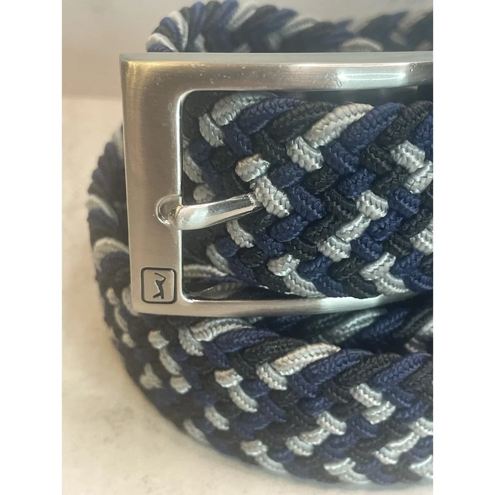 Men's PGA Tour Multicolor Belt Xl 42-44 genuine leather